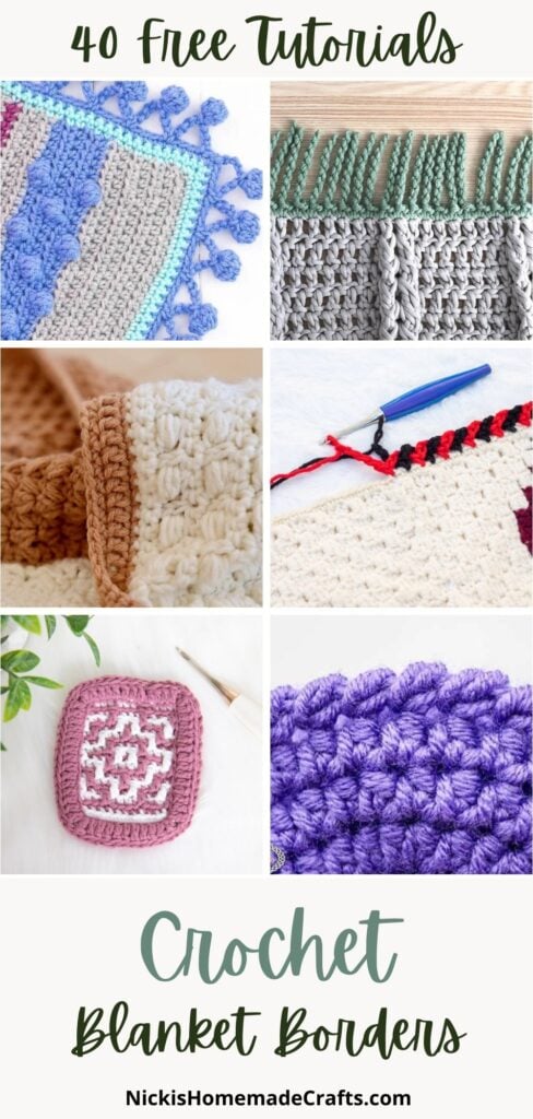 Save these 40 Free and Easy Crochet Blanket Borders for later on Pinterest
