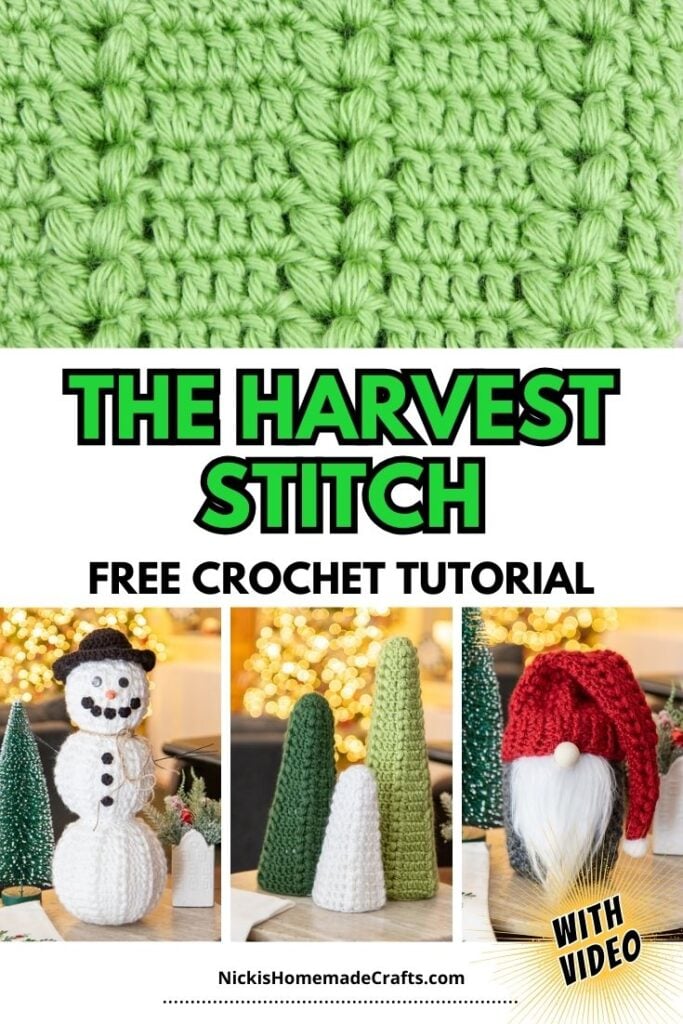 Standard pin - Crochet Harvest Stitch