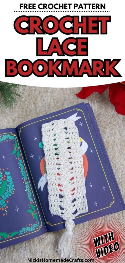 crochet bookmark pattern - long pin