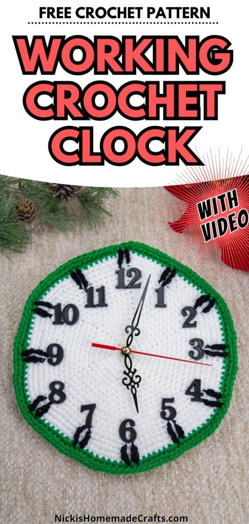 crochet wall decor - long pin