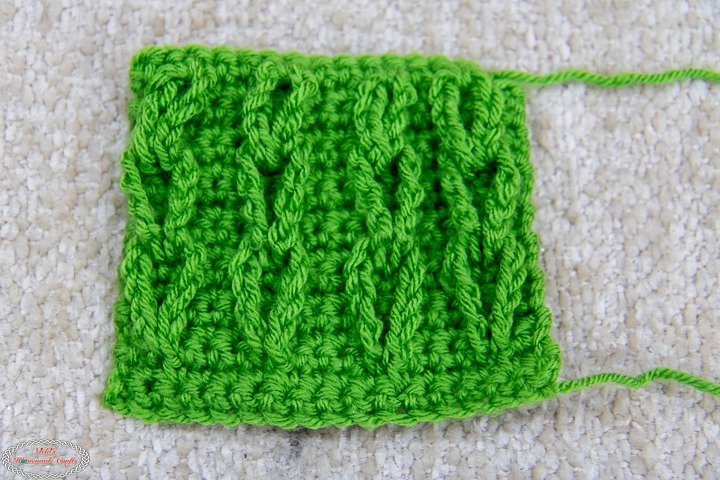 Free crochet chain cable stitch