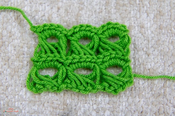 Free crochet broomstick lace stitch tutorial
