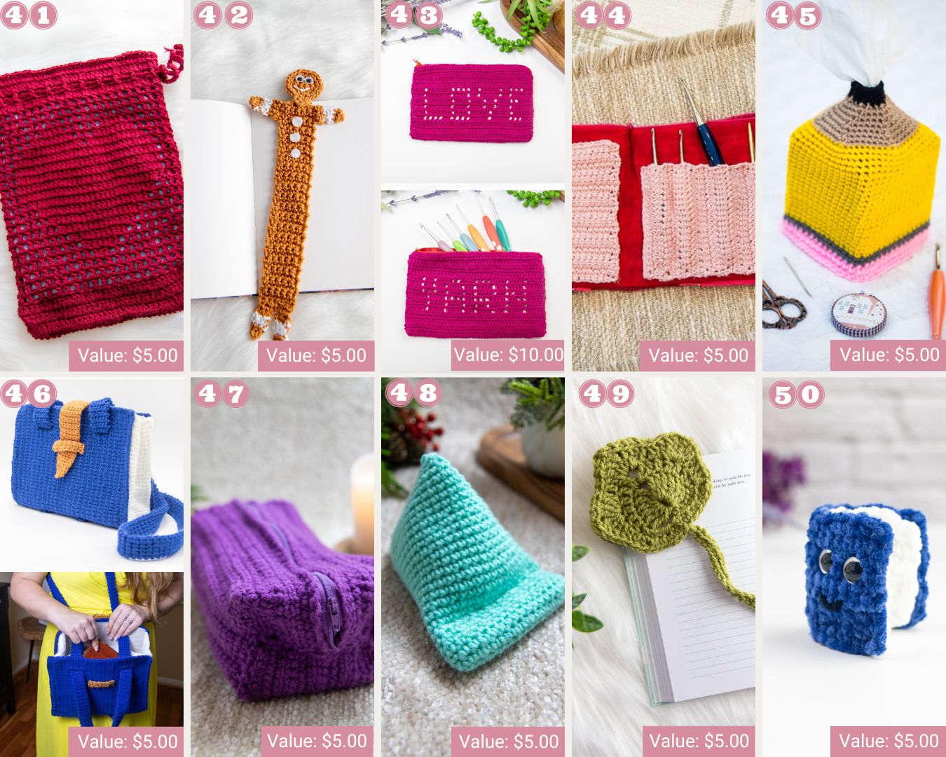 Crochet Book Lover Patterns 41-50