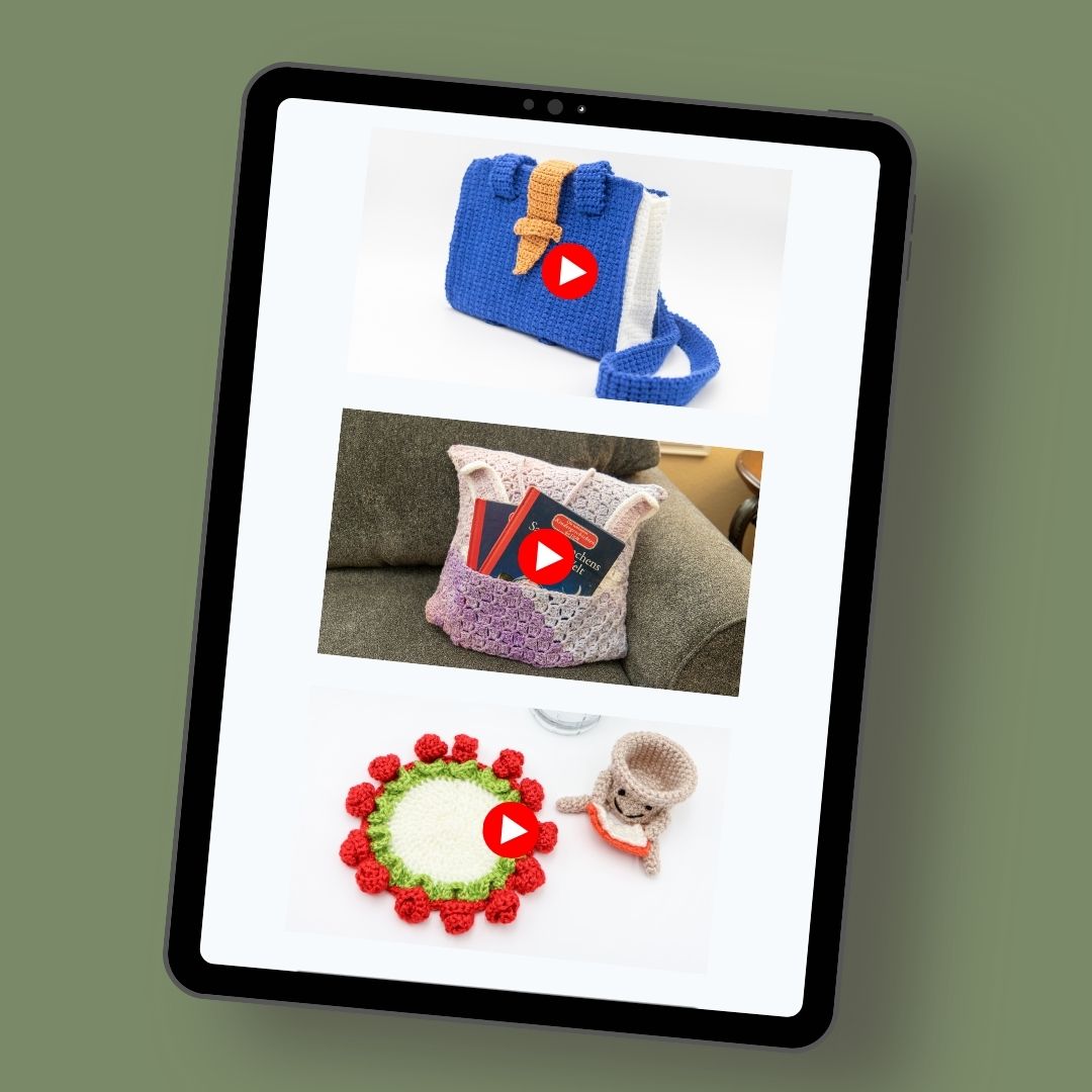 Crochet Book Lover Patterns Ebook Videos