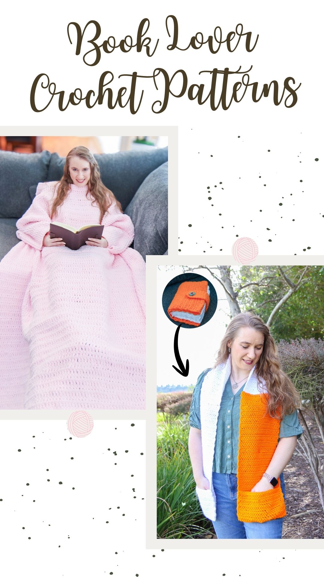 Crochet Book Lover Patterns Ebook with Videos