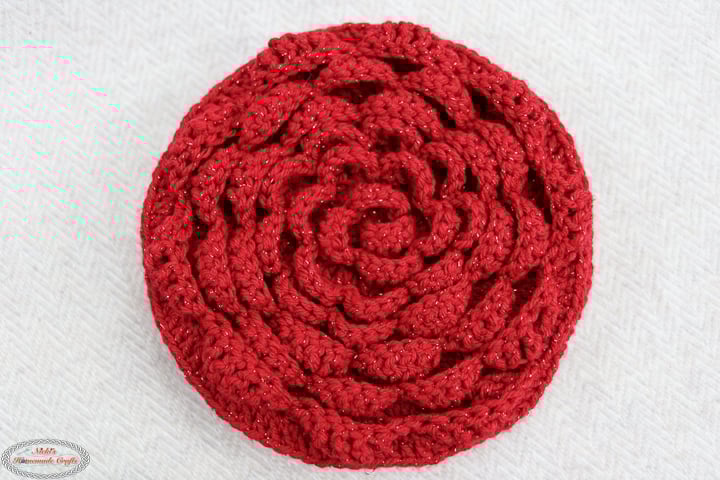 Crochet Rose Chocolate Praline Box with Heart Envelope Pattern