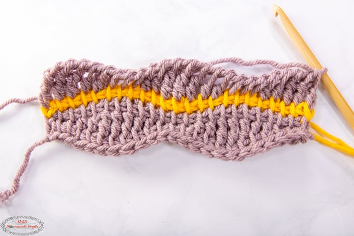 Tunisian Crochet Wave Stitch Tutorial-5
