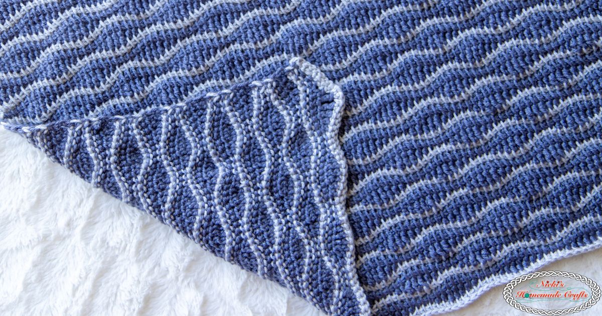 Free Tunisian Crochet Wave Stitch Tutorial with Video - Mini