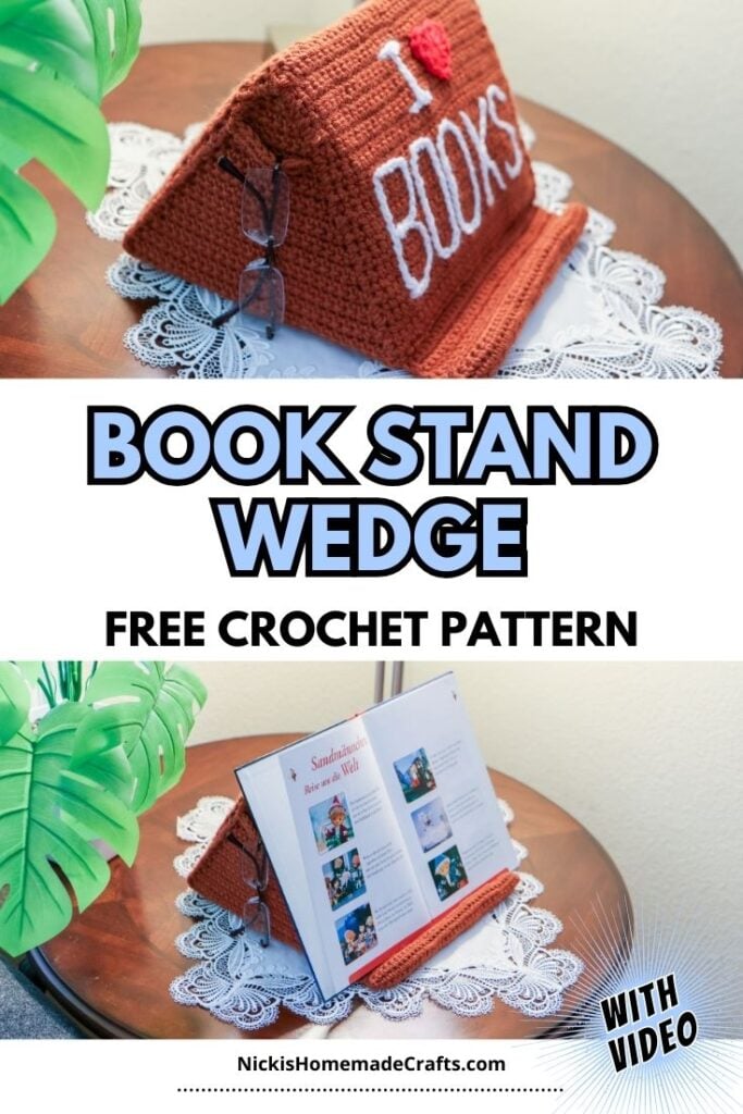 crochet diy book stand - standard pin