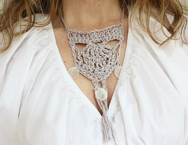 Boho Mermaid Necklace Free Crochet Pattern