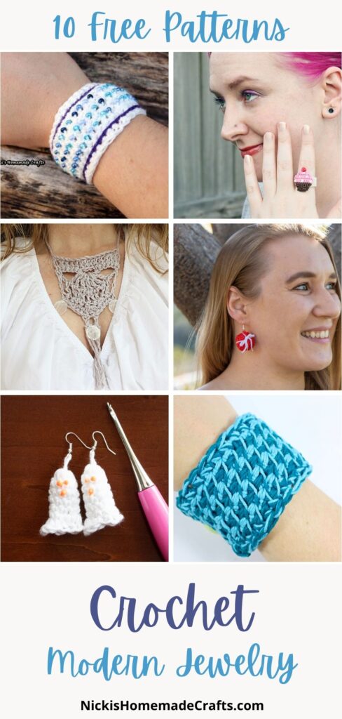 10 Women's Crochet Jewelry Free Patterns