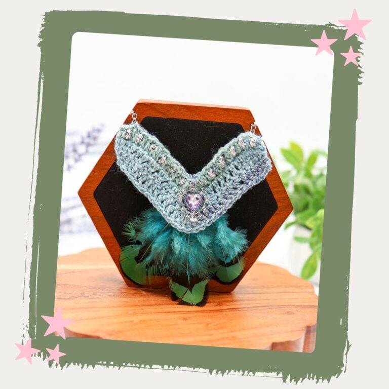 Crochet Charm Feather Jewelry Pattern