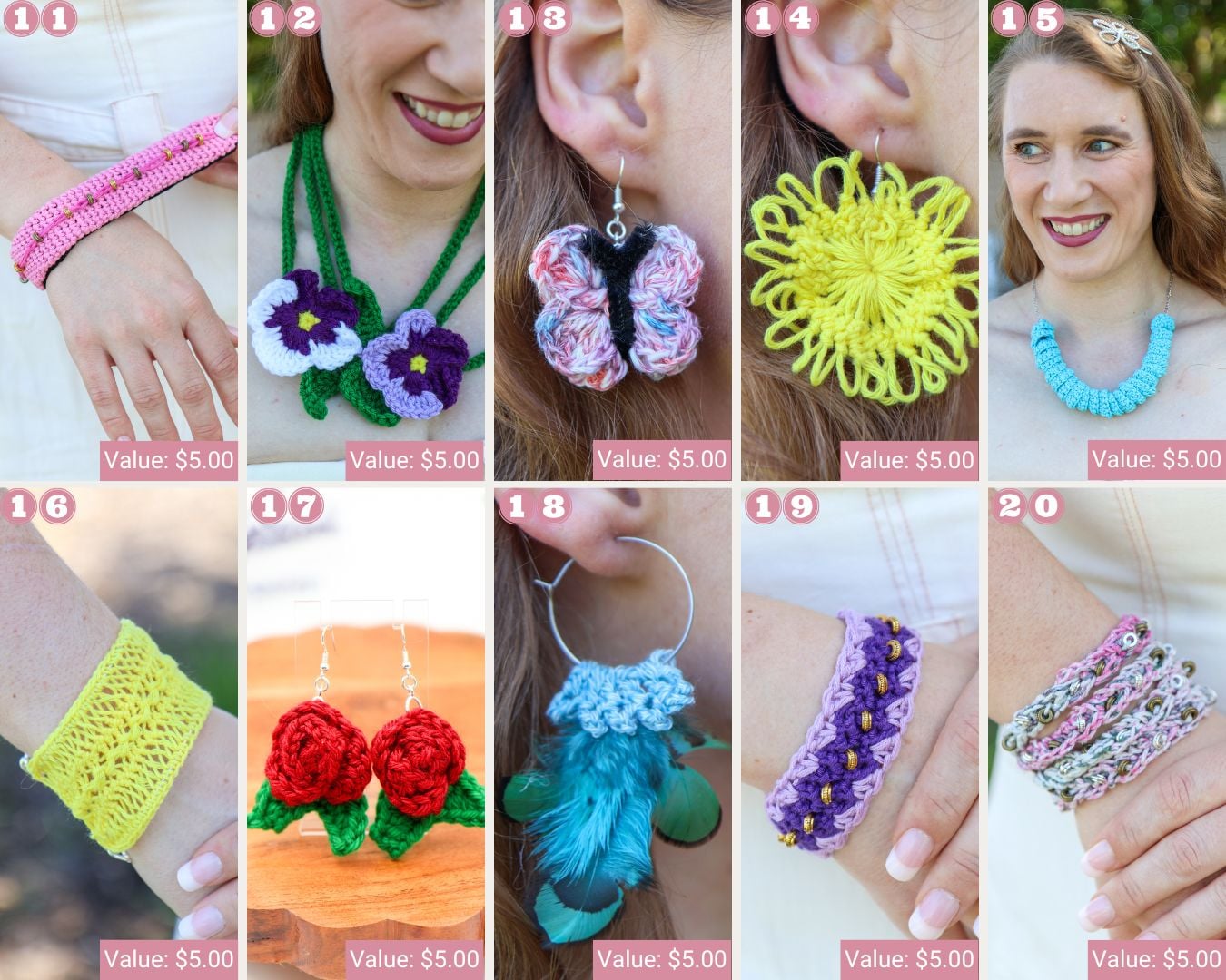 Jewelry Crochet Patterns 11-20