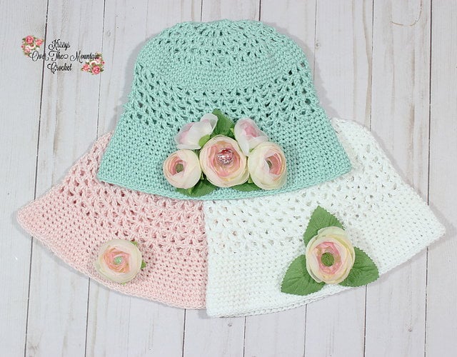 Mesh Crochet Bucket Hat Free Pattern