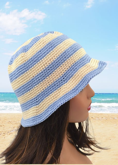 Free Copacabana Striped Crochet Bucket Hat Pattern