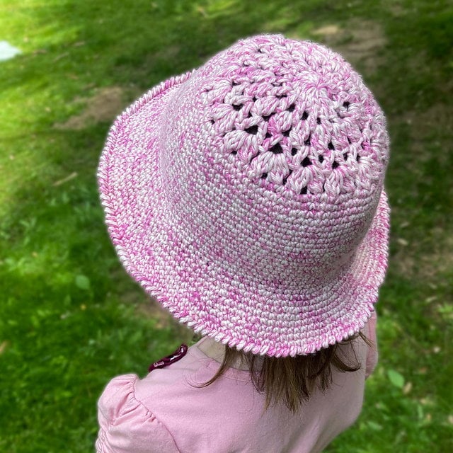 Crochet Dahlia Sun Hat Free Pattern