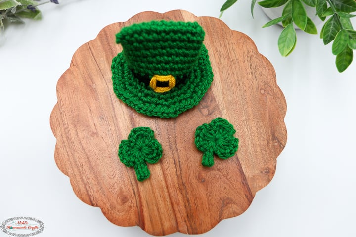 St. Patrick's Day Accessories for the Crochet Highland Cow Welcome Sign Pattern