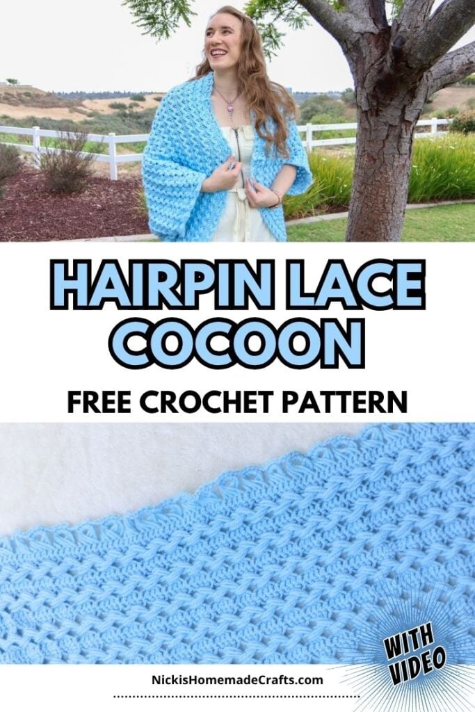 Crochet Hairpin Lace Cocoon