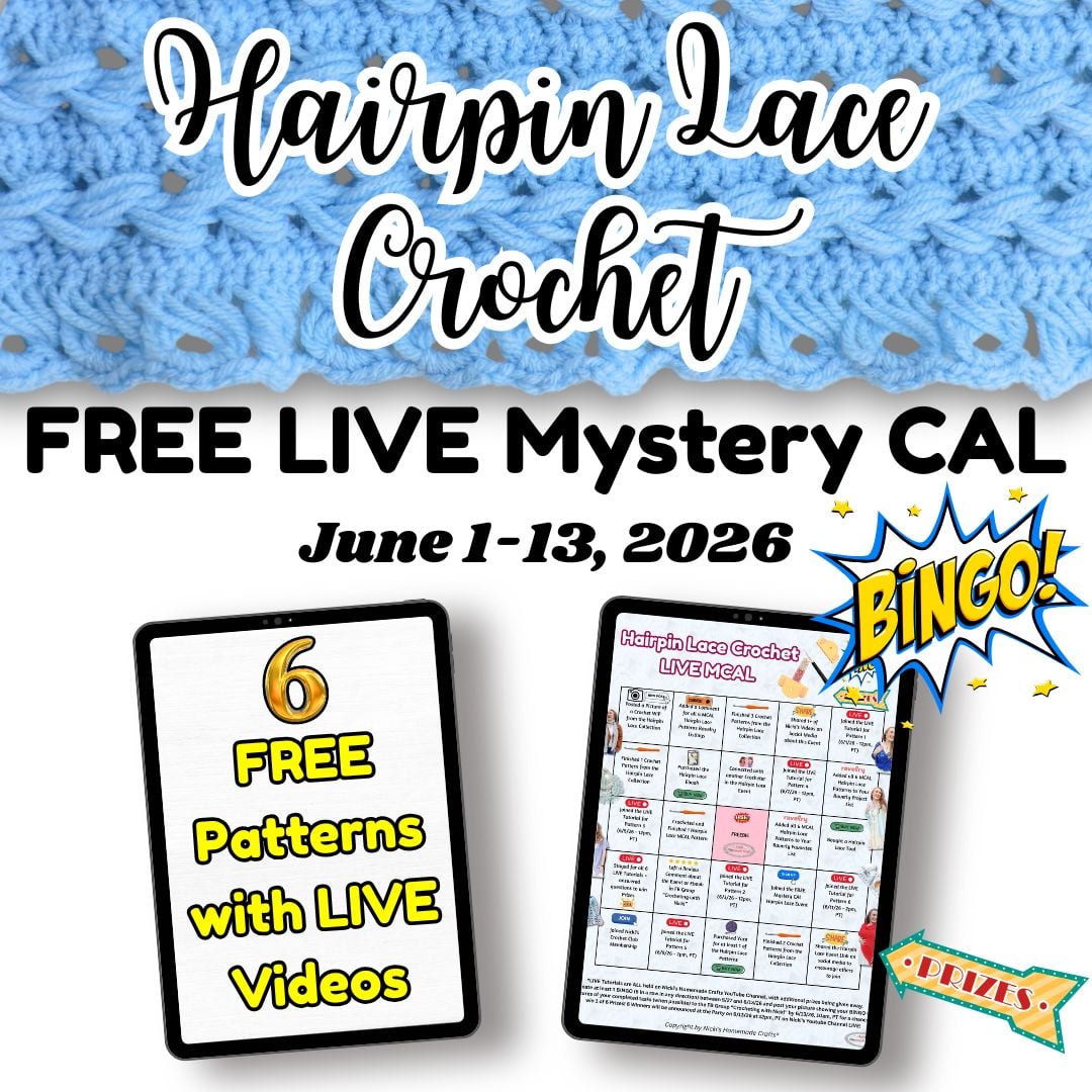 Hairpin Lace Crochet Mystery CAL and Ebook