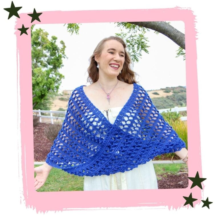 Mobius Shawl Hairpin Lace Crochet Pattern