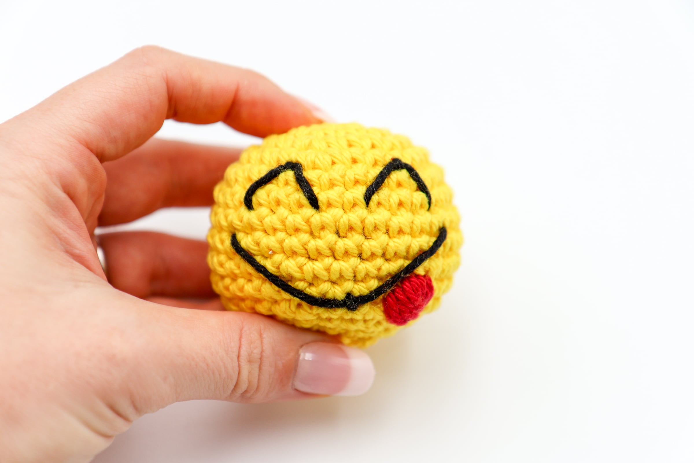 Smiley Face Hacky Sack Free Crochet Tutorial