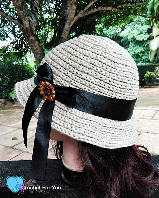 Free and easy crochet bucket hat pattern