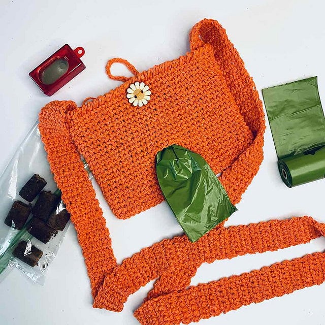 Pet bag free crochet pattern