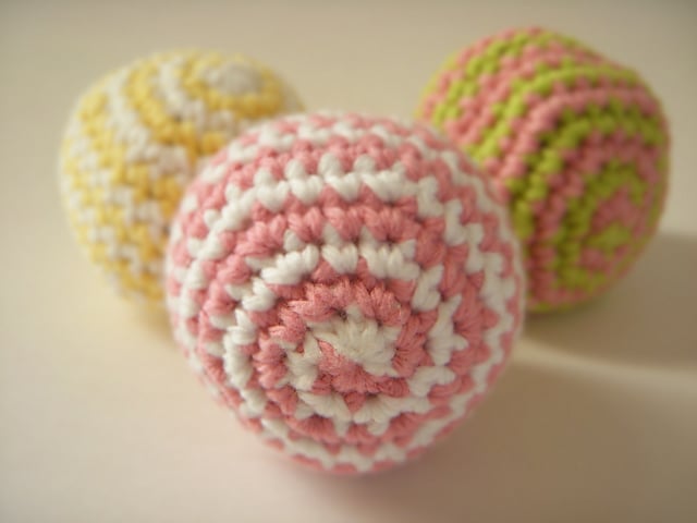 Spiral Hackysack Free Crochet Pattern