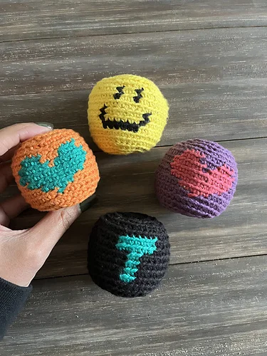 Smiles & Hugs Footbag Free Crochet Pattern