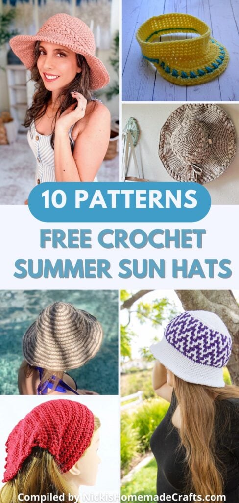 10 Free Sun Hat Crochet Patterns For Ladies