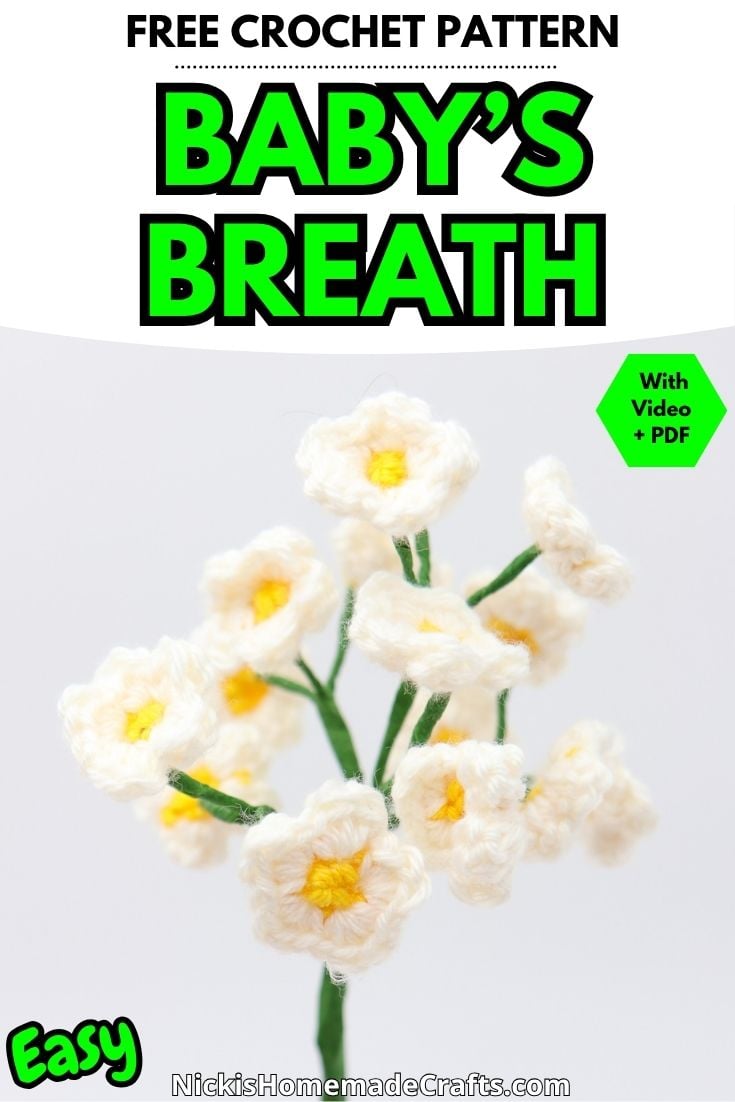 Baby's Breath Crochet Pattern - Standard Pin