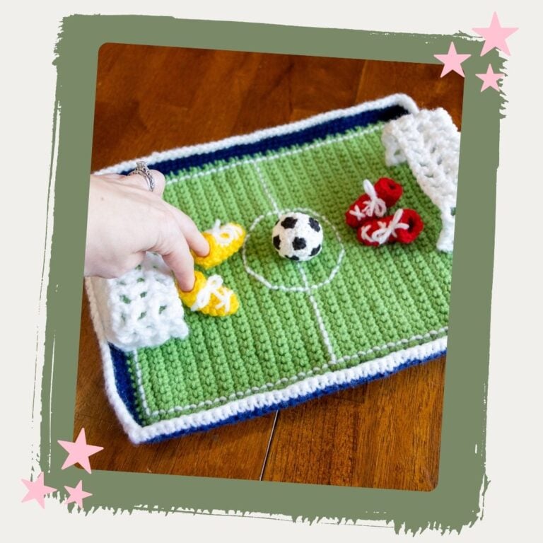 Crochet Finger Soccer Game Pattern