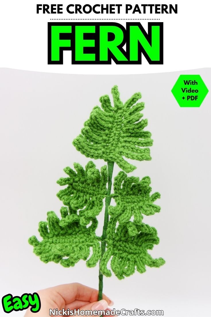 Fern Crochet Pattern - Standard Pin