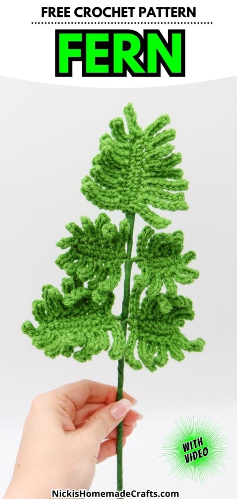 Fern Crochet Pattern- long pin