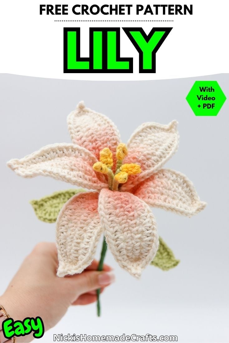 Lily Crochet Pattern - Standard Pin