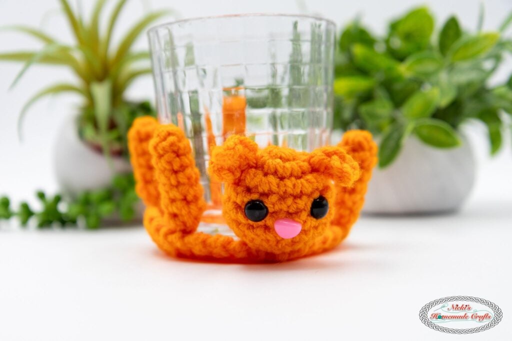 Cat Pop Up Crochet Coaster Pattern