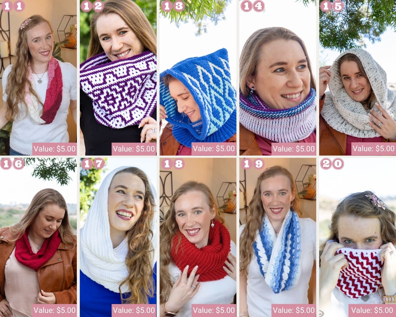 Cowl Crochet Patterns 11-20