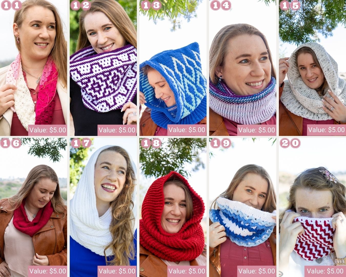 Cowl Crochet Patterns 11-20