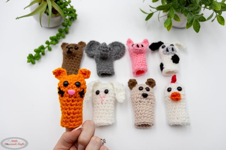 Crochet Animal Finger Puppets