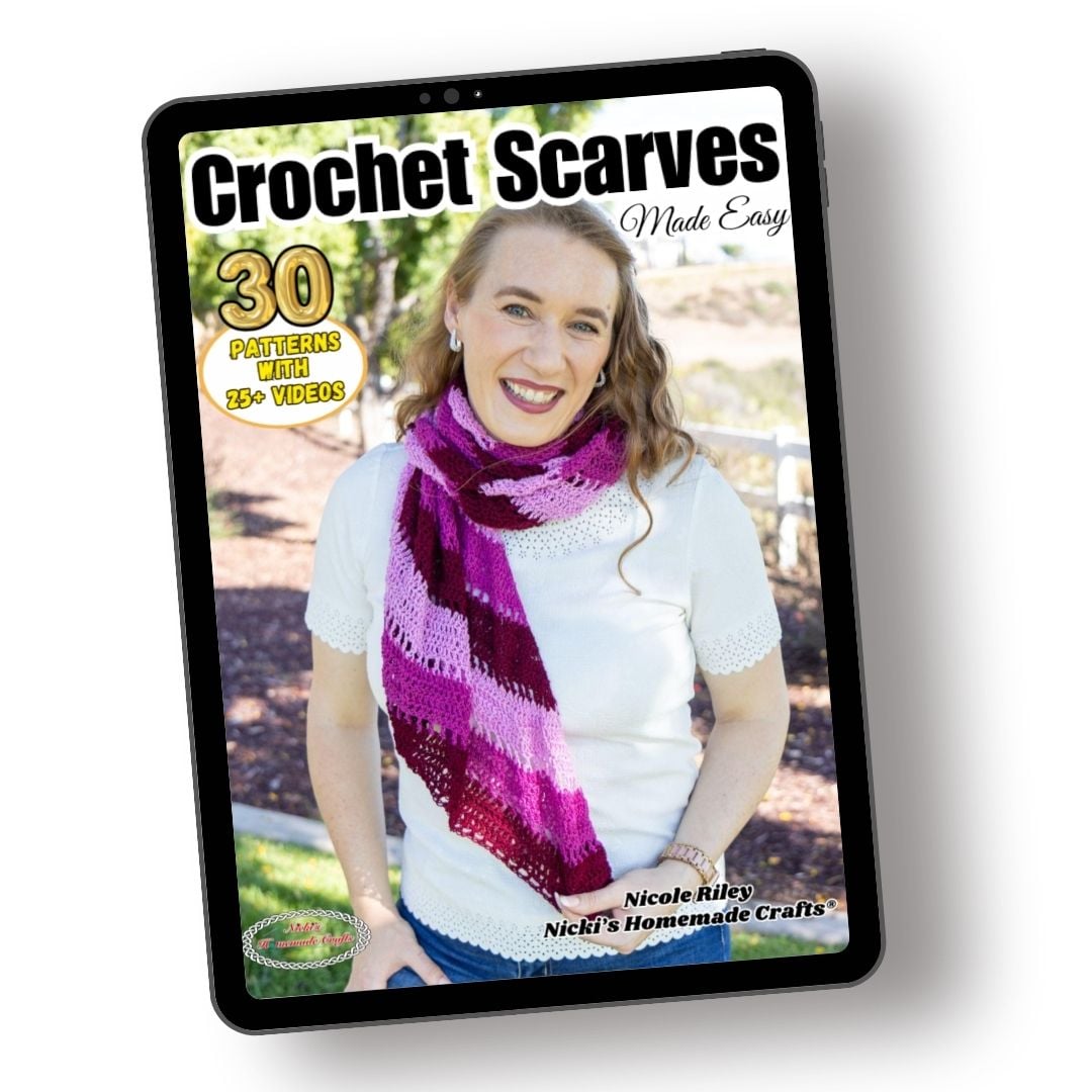Crochet Scarves Made Easy Ebook Cover