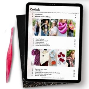 Crochet Scarves Table of Contents Page 1