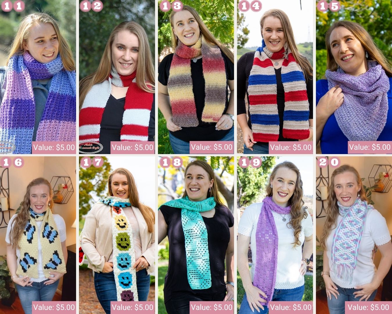 Scarf Crochet Patterns 11-20