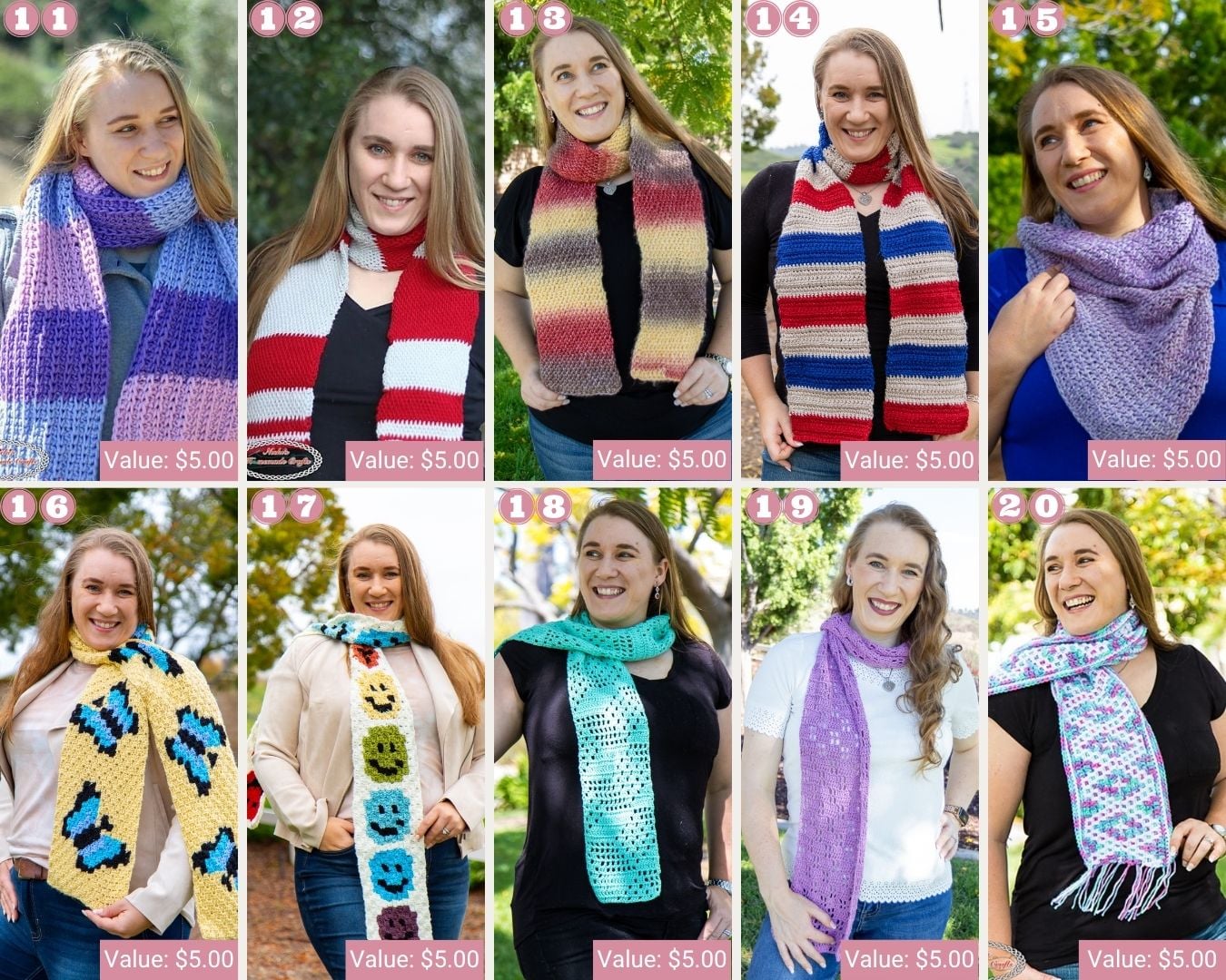 Scarf Crochet Patterns 11-20