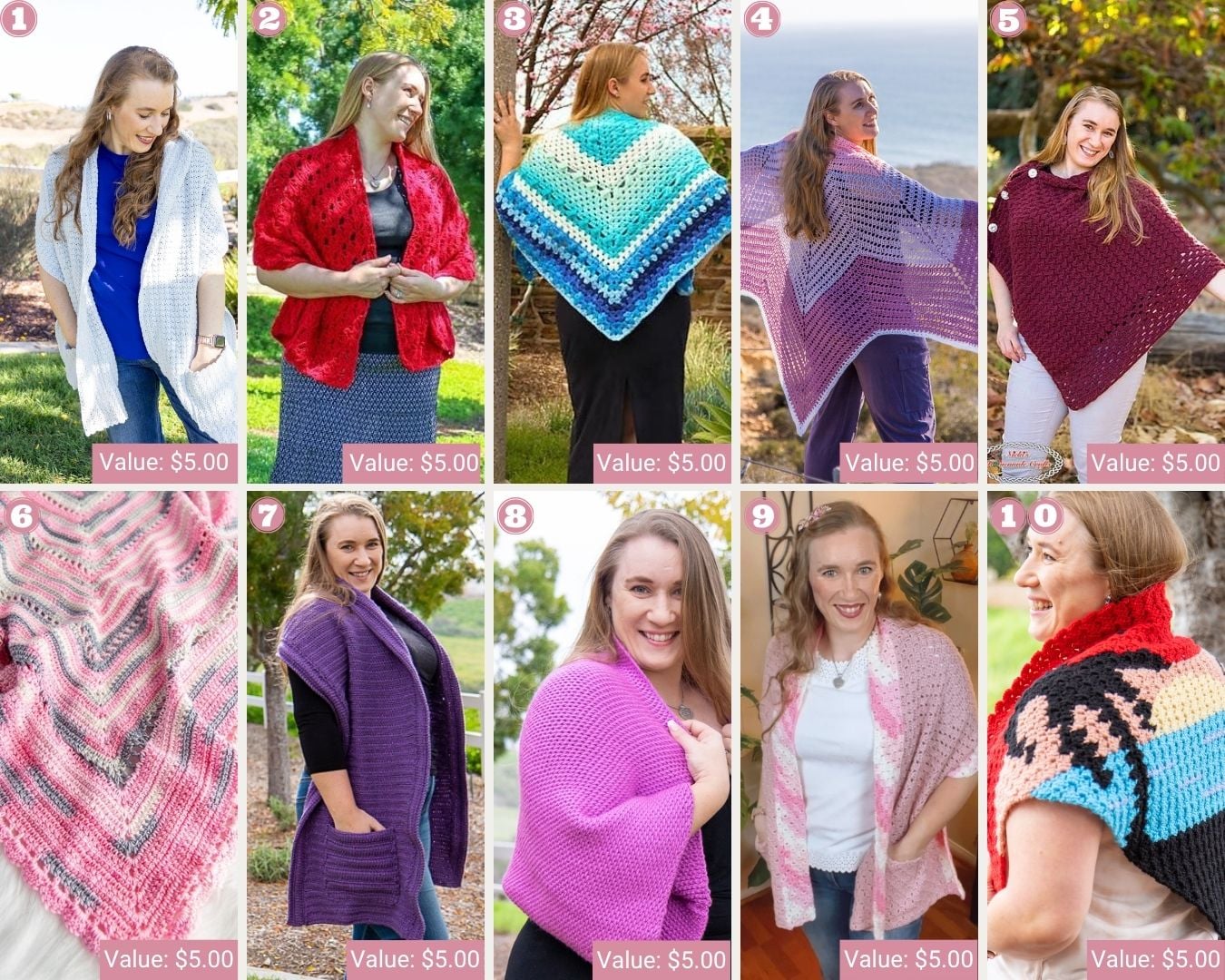 Shawl Crochet Patterns 1-10