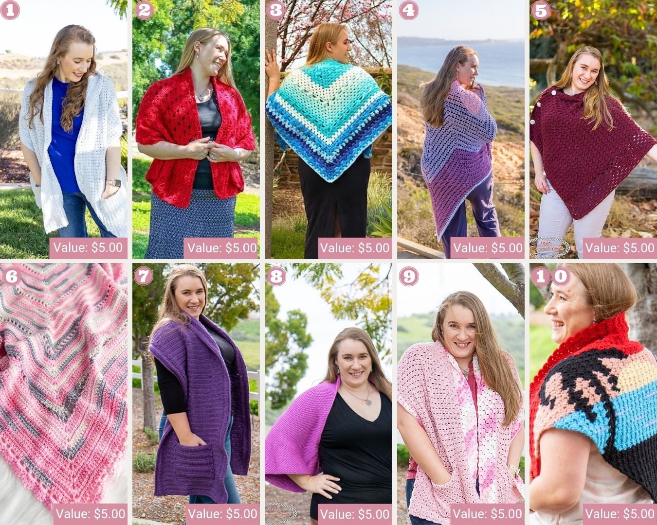 Shawl Crochet Patterns 1-10
