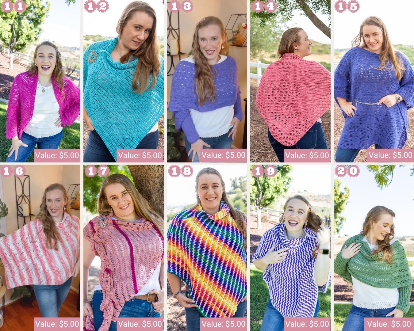 Shawl Crochet Patterns 11-20
