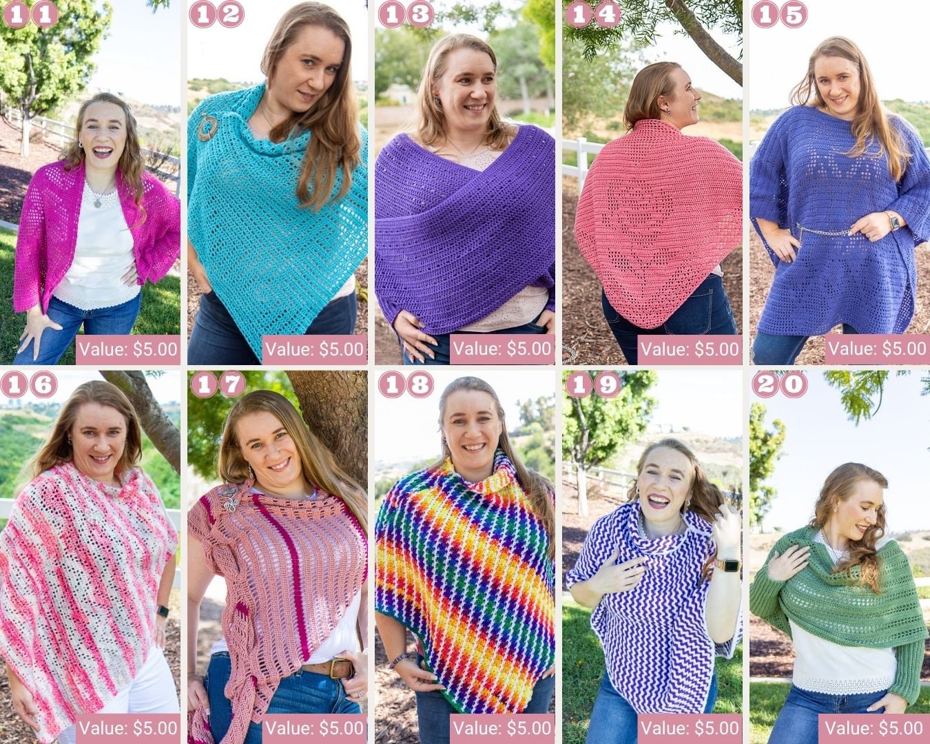 Shawl Crochet Patterns 11-20