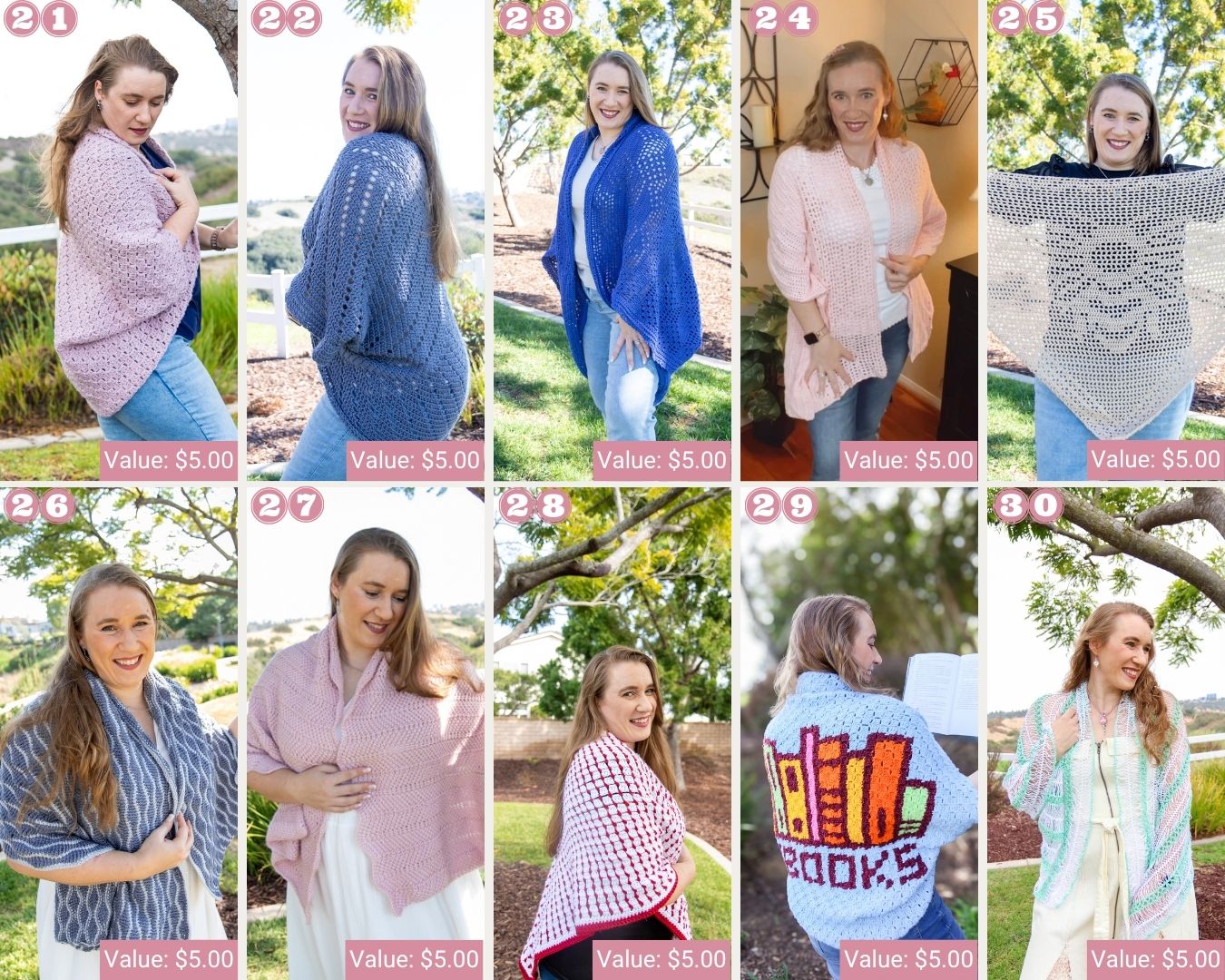 Shawl Crochet Patterns 21-30