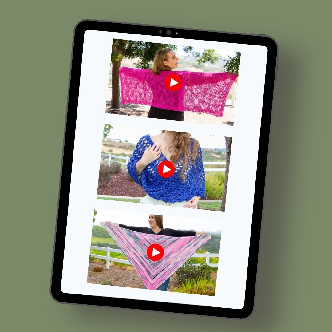 Shawls Crochet Video Tutorials