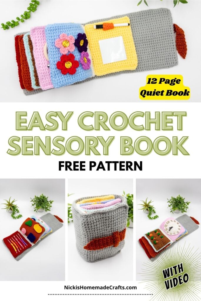 Standard Pin - Crochet Sensory Quiet Book Pattern